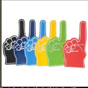 NAVY Foamies Foam Number 1 Fan Hand Pointing